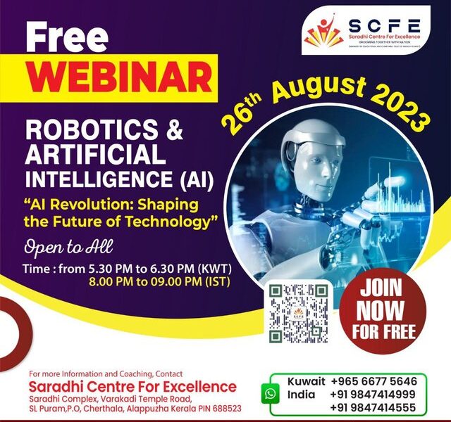 FREE WEBINAR ON ROBOTICS & ARTIFICIAL INTELLIGENCE (AI) - SCFE